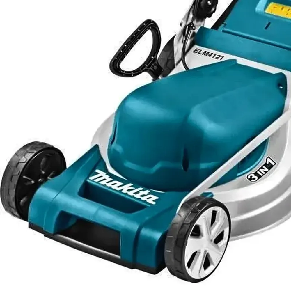 Электрическая газонокосилка Makita ELM4121: 1600 Вт, нож 41 см, ELM4121