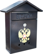 Почтовый ящик "Россия" Дом № 2 «ГЕРБ» (разные цвета)