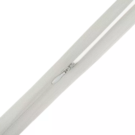 Молния н/р потайная  "Gamma"  / "BLITZ" , 20 см, №301 св.серый