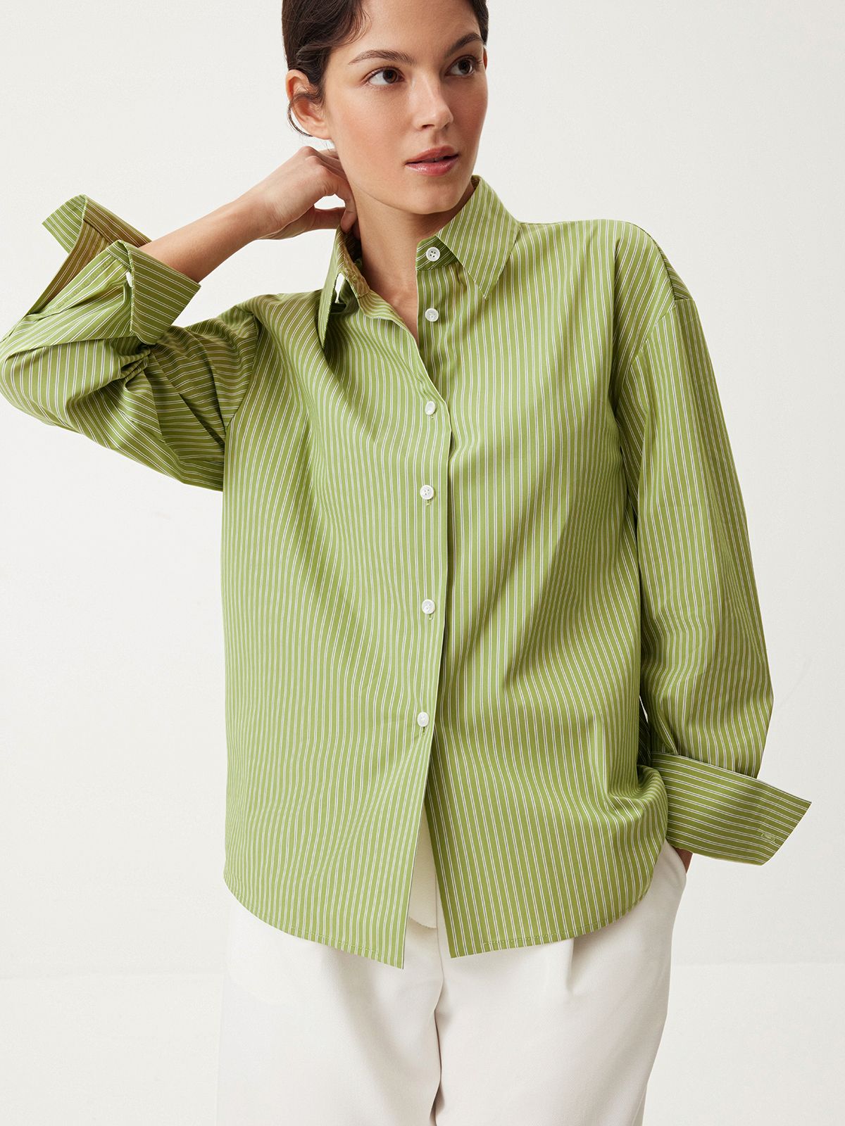 Хлопковая рубашка Morning Matcha