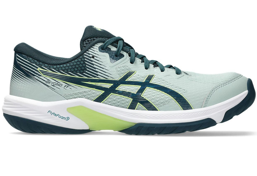 Мужские кроссовки для бадминтона/сквоша Asics Beyond FF - lichen rock/tranquil teal