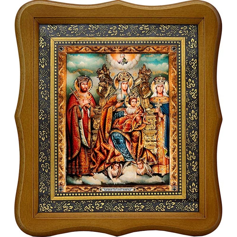 Купить икону Царица цариц. Икона Божьей Матери на холсте.