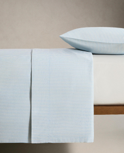 Простыня Zara Home сатин, хлопок 100%, в полоску, 6155/089