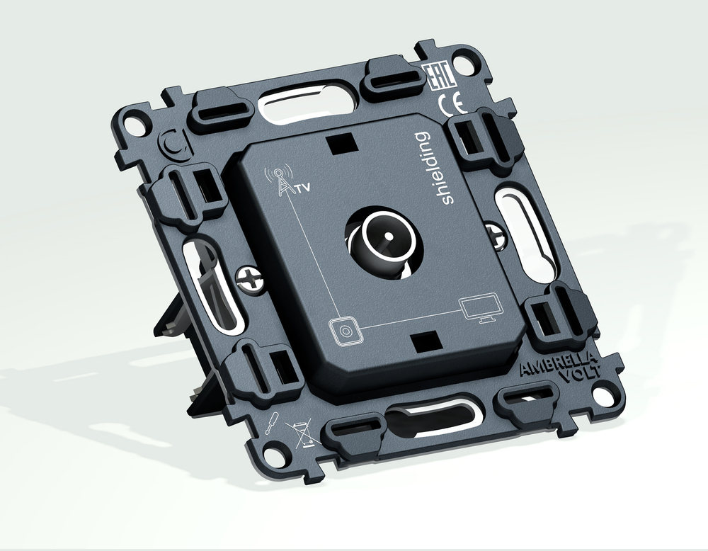 VM199 Механизм TV розетки оконечной экранированной 5-1000MHz 3dB QUANT