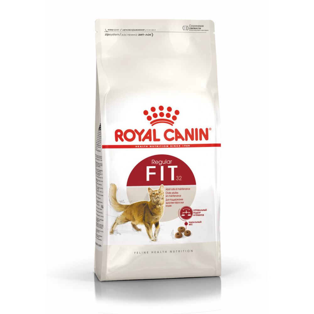 Royal Canin Fit 32 Корм сухой сбалансированный для взрослых умеренно активных кошек  4 кг