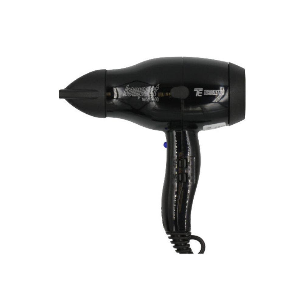 Профессиональный фен для волос TecnoElettra Kompact Turbo 3600 Black