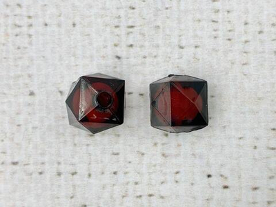 Бусины пришивные граненые акриловые, d 12 мм, винный