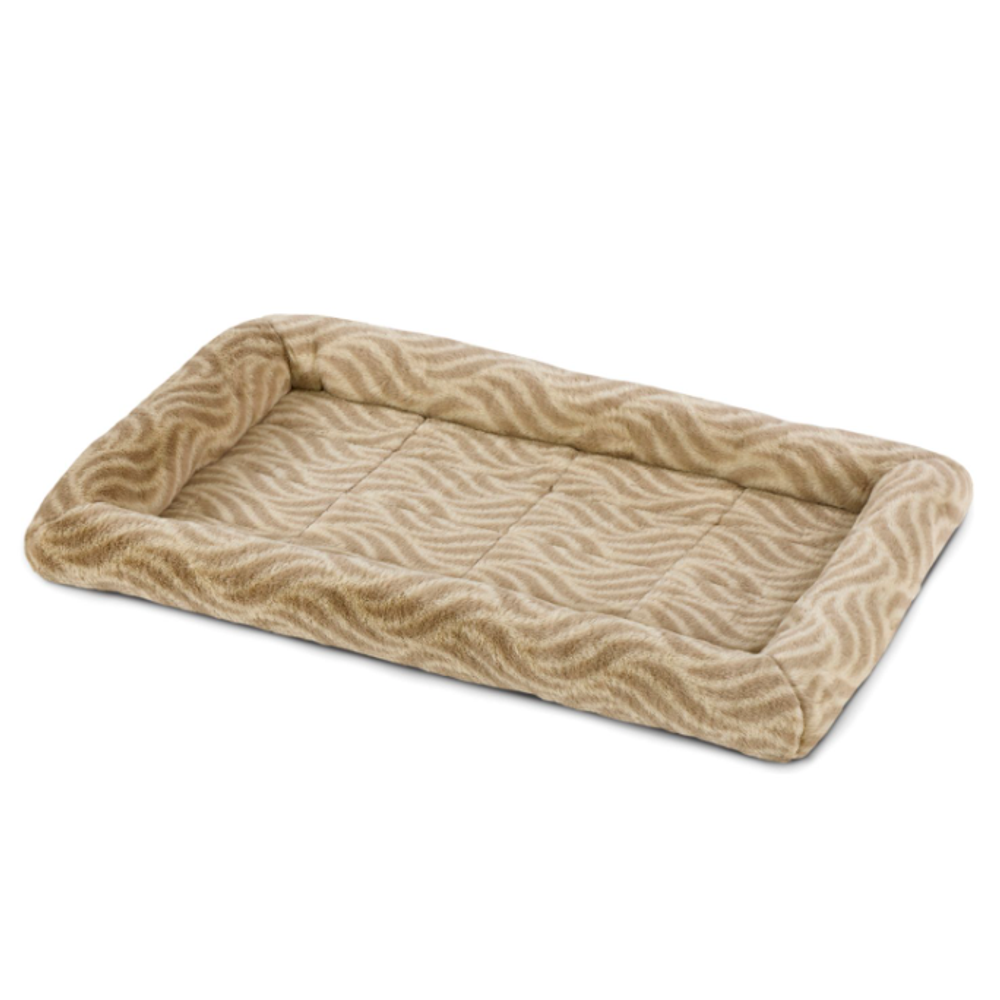 Лежанка midwest deluxe wave bed для собак и кошек меховая 70,5х53х7,5 см, серая (34004)