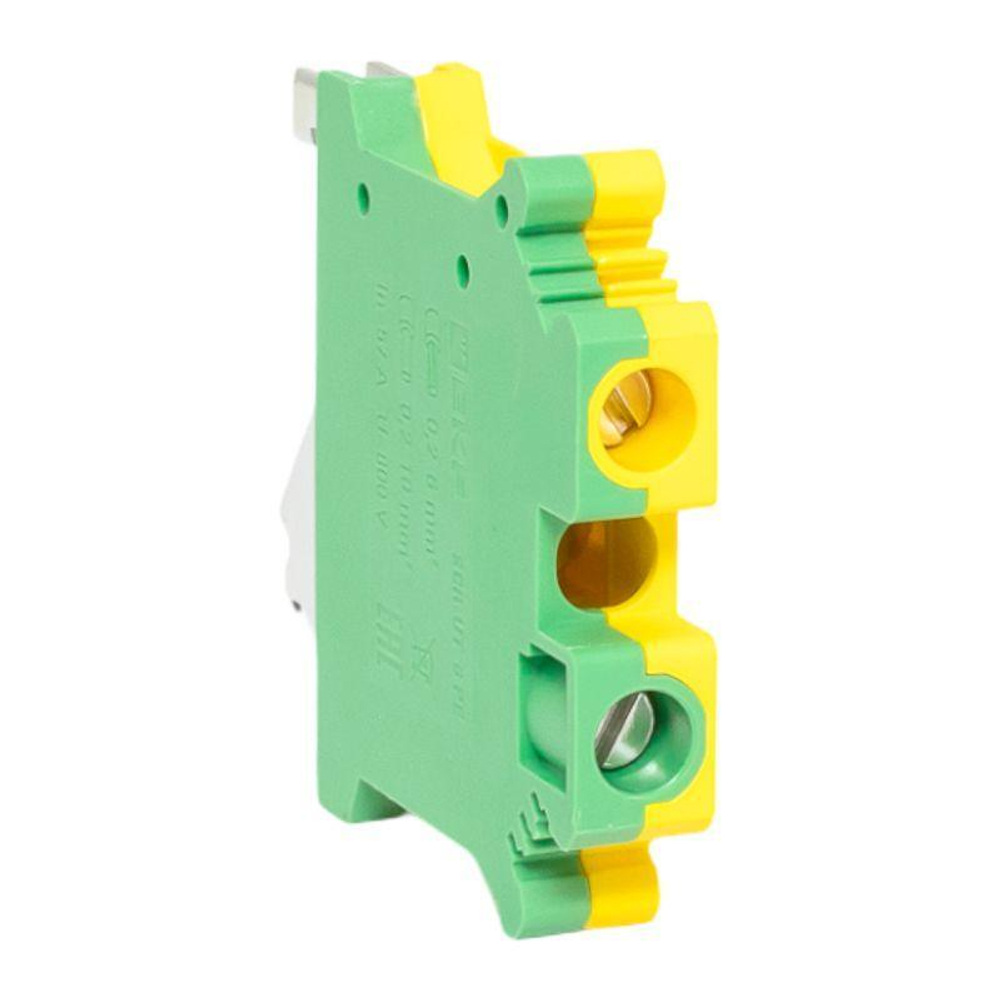 Колодка клеммная винтовая 6 UT земля EKF  scr-ut-6-pe