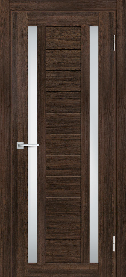 Дверь PSL-15 / Цвет Сан-ремо шоколад / белый сатинат / Двери PROFILO PORTE
