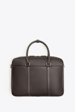 ZARA ПОРТФЕЛЬ ТЕКСТУРНЫЙ, КОРИЧНЕВЫЙ