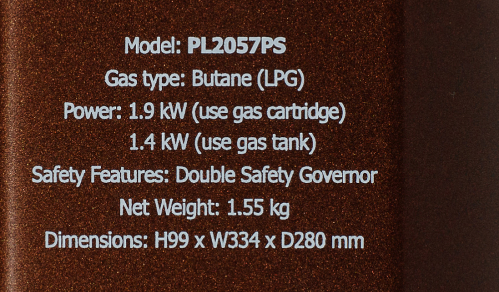 Газовая плита NaMilux PL2057PS + переходник