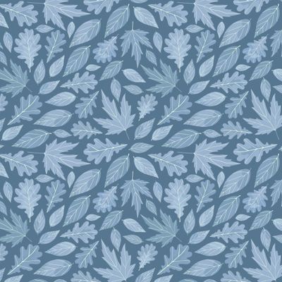 Листопад в синих тонах