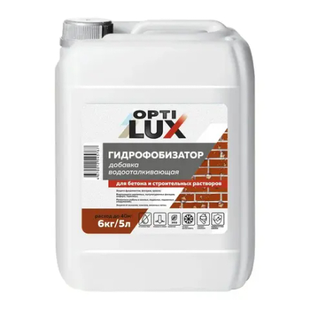 OPTILUX  Гидрофобизатор  5л (водоотталкивающая добавка) (ИжСинтез)