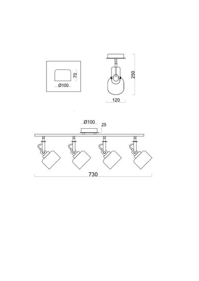 Спот Freya FR5042CW-04B