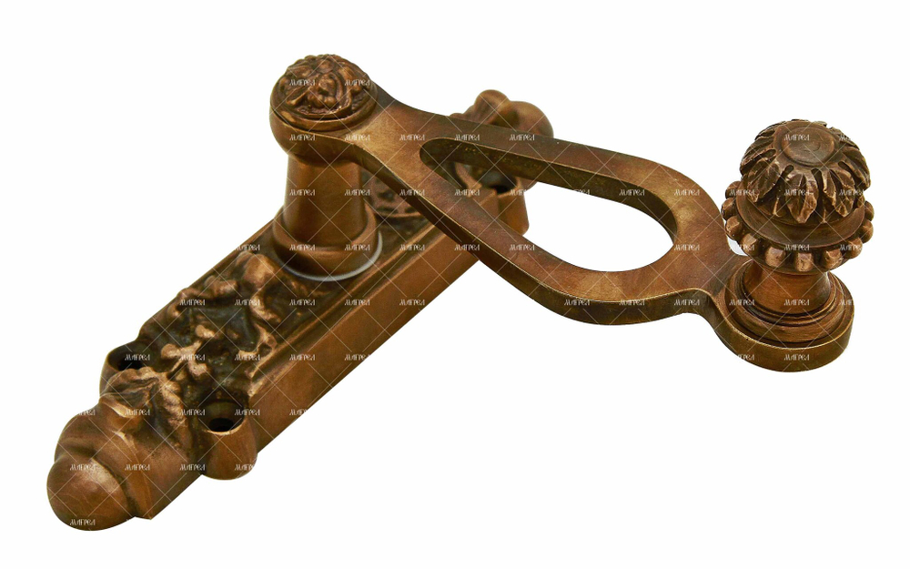 Ручка оконная поворотная на Коробочке латунь