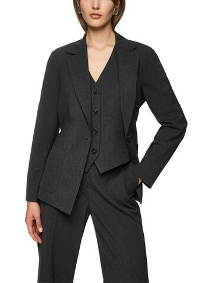 Marc Cain Блейзер приталенного кроя с поясом в тон