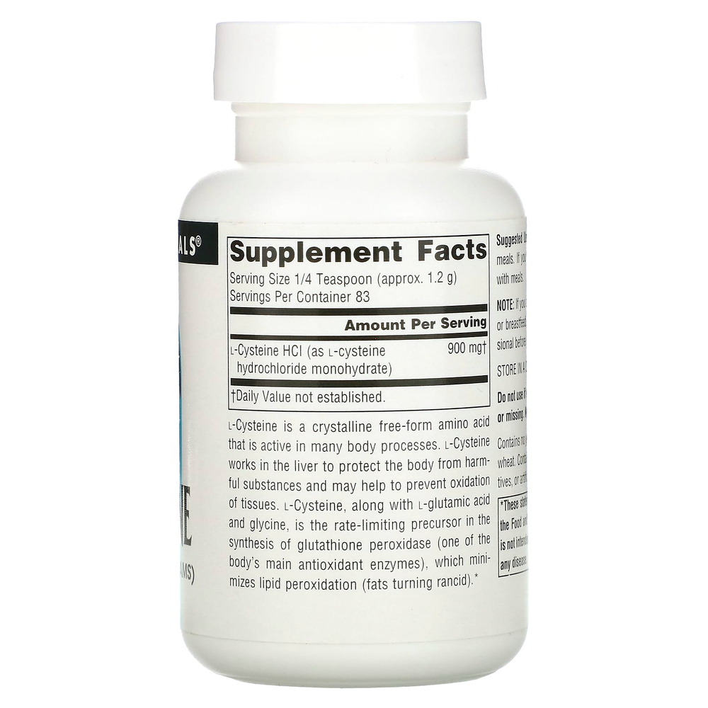 Source Naturals, L-цистеин, 100 г (3,53 унции)