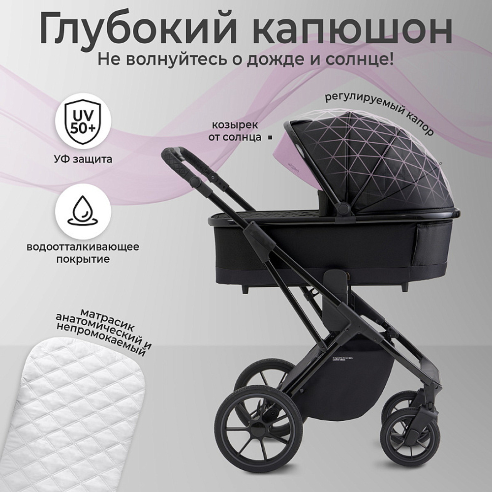 Детская коляска Sweet Baby Massimo SBL 3 в 1 Black
