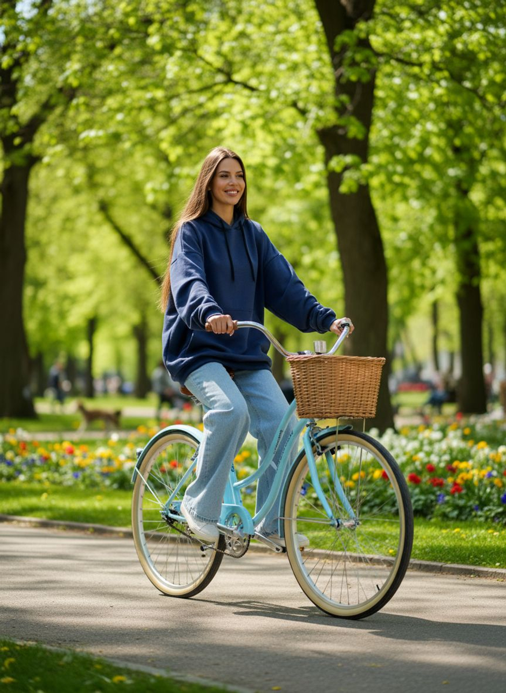 Толстовка женская худи с капюшоном оверсайз хлопок