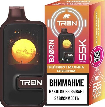 Bjorn Tron Грейпфрут-малина-клубника 55000 затяжек 20мг (2%)