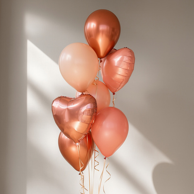 Фонтан шаров "Розовые переливы"