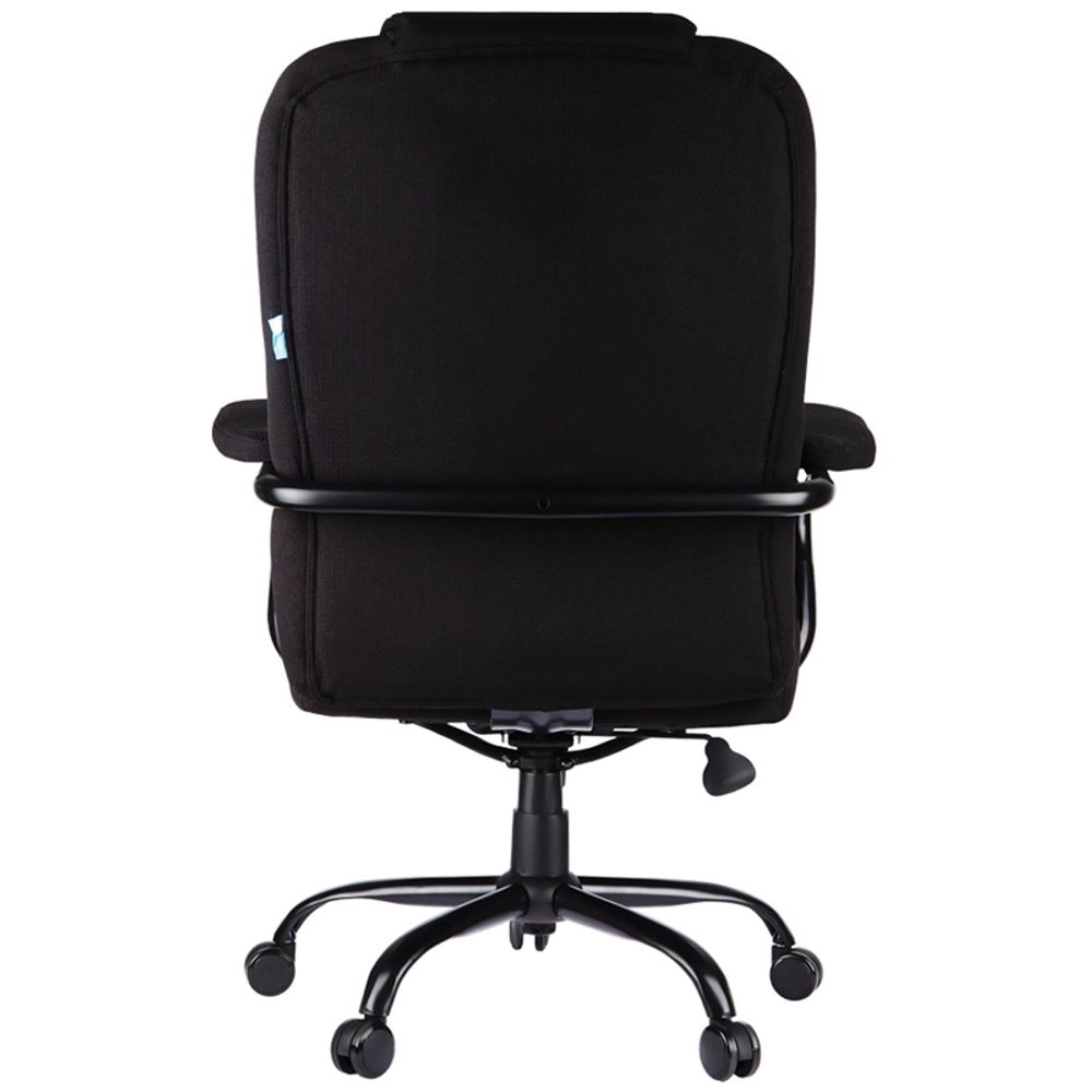 Кресло руководителя Helmi HL-ES01 "Extra Strong" повышенной прочности, ткань черно-серая, до 200кг