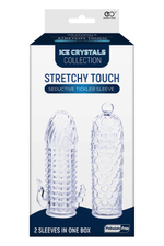 Набор из 2 прозрачных насадок на член Seductive Tickler Sleeves Set (Цвет: прозрачный)