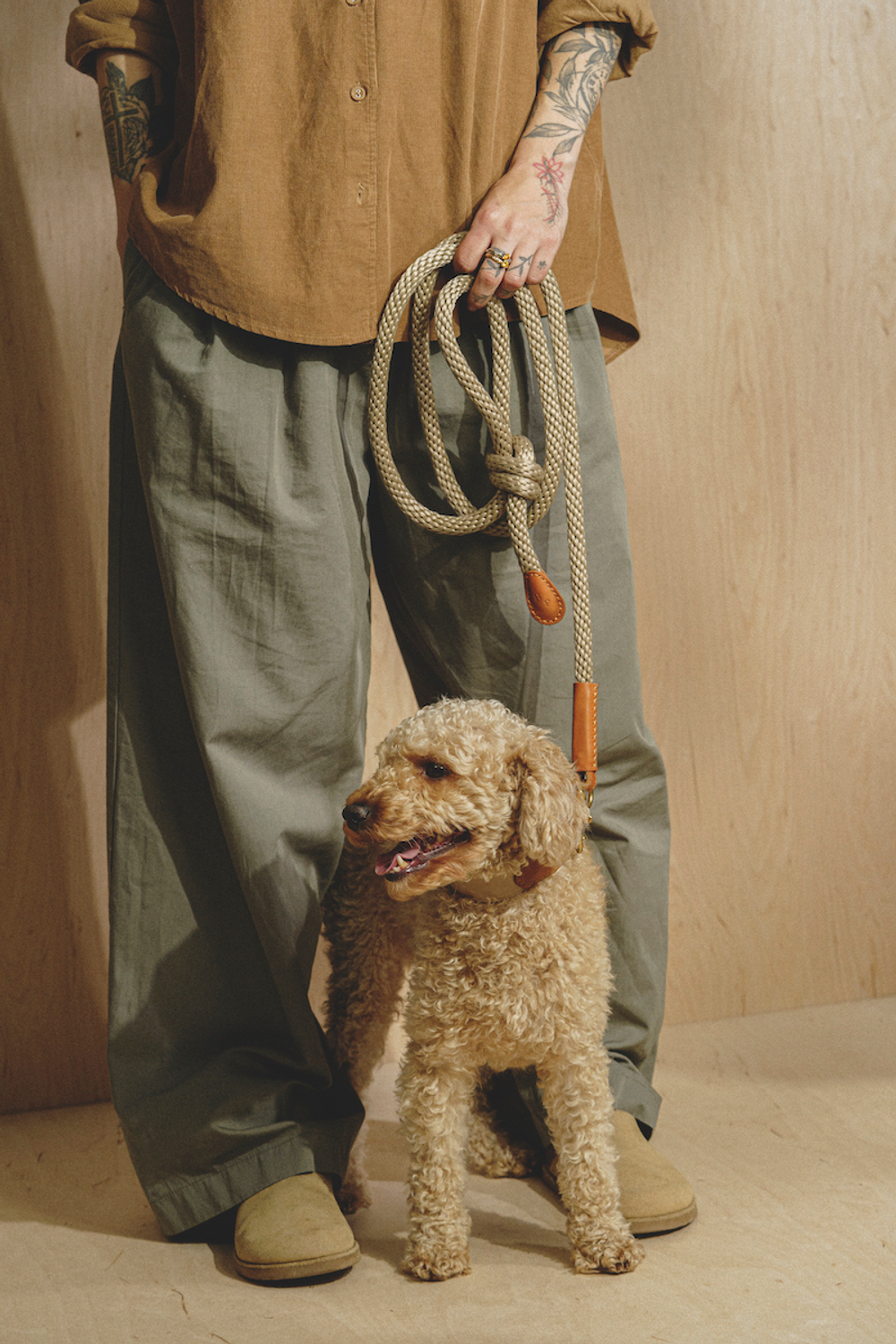 Поводок "Пони-узелкони" с рыжими вставками