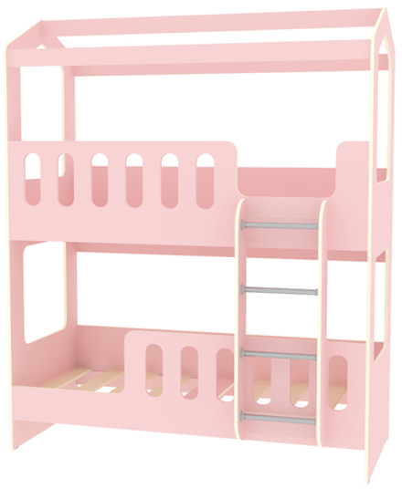 Двухъярусная кровать КарИВи ДС-17 80x180 Розовый