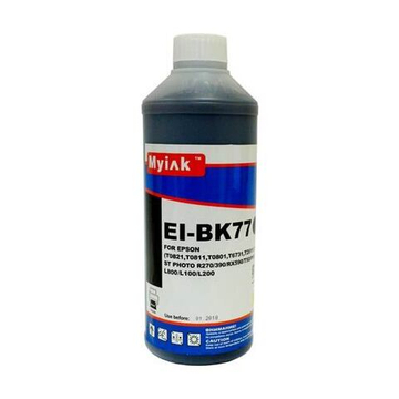 Чернила для EPSON Photo T50/R200/R270/RX590 (1л, black, Dye) EI-BK77 (Gloria) MyInk