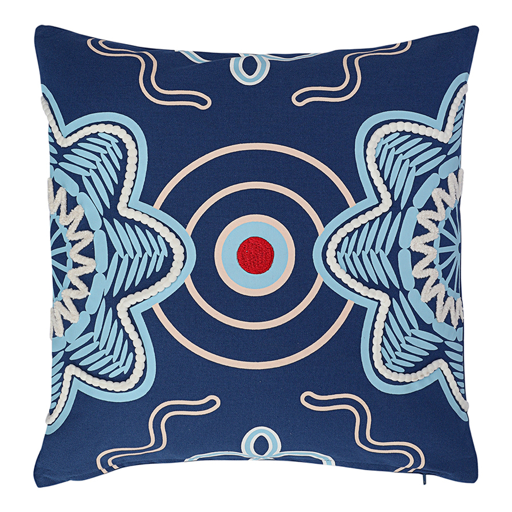 Подушка декоративная по мотивам эвенских орнаментов из коллекции cultural heritage, 45х45 см