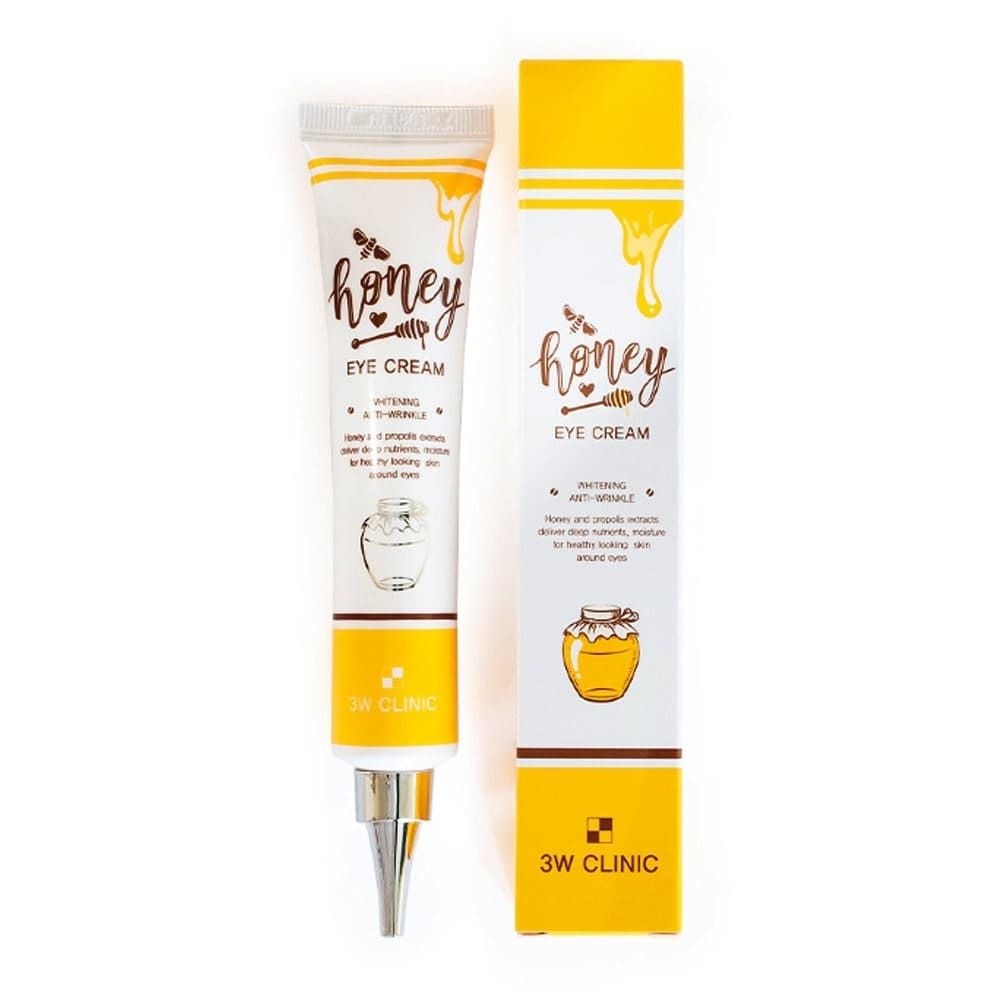 Крем для век 3W Clinic Honey Whitening and Anti-Wrinkle осветляющий против морщин с экстрактом меда Eye Cream 40 мл
