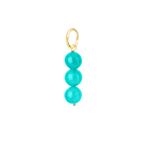 Подвеска из 3-х бусин 8 мм ( amazonite )