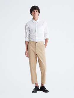Брюки Calvin Klein Tapered Leg Cropped Chinos Travertine - 32