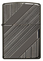Зажигалка Zippo Armor с покрытием High Polish Black Ice, латунь/сталь, чёрная, 36x12x56 мм