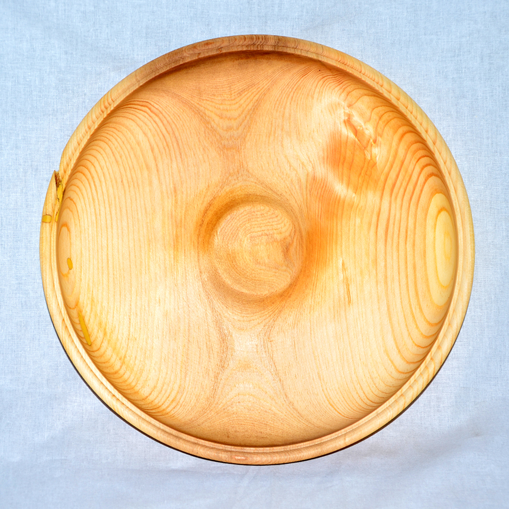 Деревянная тарелка Art of Siberia из древесины сибирского кедра 290 мм. T4