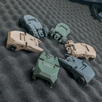 Маленькие складные целик и мушка