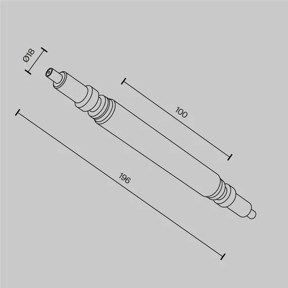Комплектующие для систем освещения с токоведущими элементами Technical CA004RC-BS