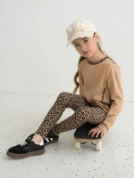 Костюм для девочки, лонгслив и леггинсы