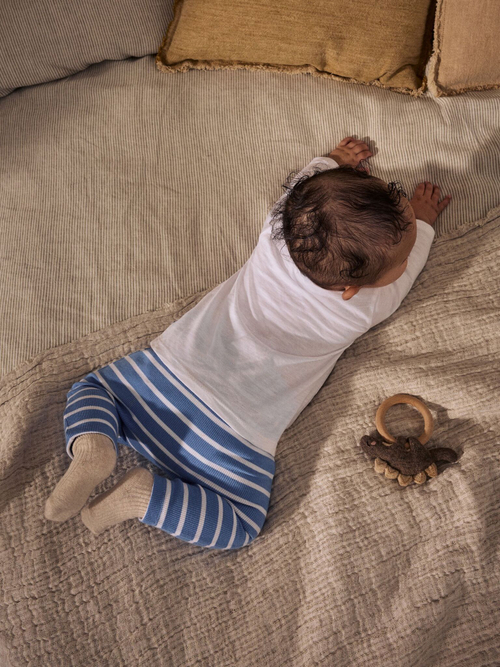 Лонгслив и легинсы в комплекте для малышей Next E48-227, Белый, Голубой