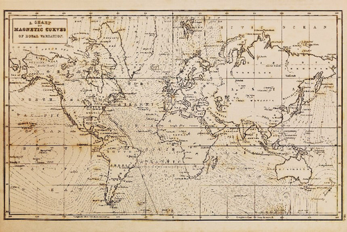 Географические карты №14 Фотообои и Фрески ручной работы