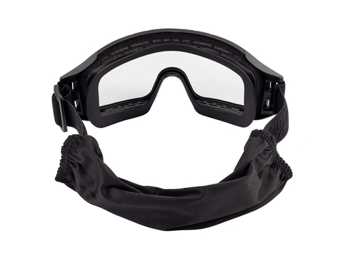 Маска стрелковая ShotTime Puma, защитная, чёрная, линза прозрачная