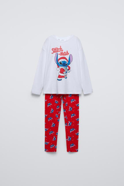 ZARA ПИЖАМА С ПРИНТОМ «ЛИЛО И СТИЧ» © DISNEY, КРАСНЫЙ