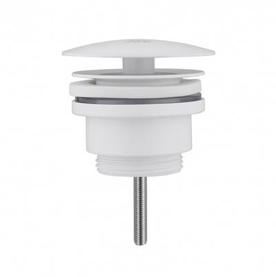 Донный клапан ABBER AF0012W без перелива, фиксированный, белый