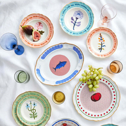 Тарелка суповая Bitossi Home Botanica Pink (23 см)