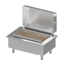 Комплект мангала с тумбой, нержавеющая сталь, 90x95х61 см, Ontario, KuhniGrill