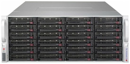 Сервер Supermicro SuperStorage 6049P-E1CR36L без процессора/без ОЗУ/без накопителей/количество отсеков 2.5" hot swap: 2/количество отсеков 3.5" hot swap: 36/2 x 1200 Вт/LAN 10 Гбит/c