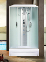 Душевая кабина RIVER  SENA 120/80/24 MT 120х80 см,  матовое стекло, поддон средний, радио, гидромассаж