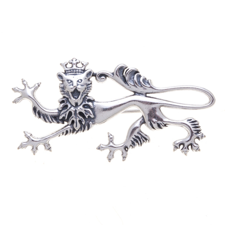 "Пассант" брошь в серебряном покрытии из коллекции "Бестиарий" от Jenavi с замком булавка